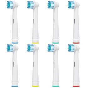 Ep17-8 Debizz Toothbrush Replacement Heads Refills 1 Count Pack Of 8 Multiple Colors