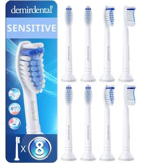 Demirdental 260761081472 Toothbrush Heads Sensitive Compatible With Philips Sonicare