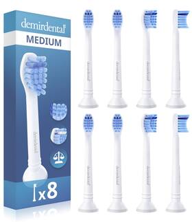 Demirdental 260761081533 Toothbrush Heads Mini Medium Compatible With Philips Sonicare Head
