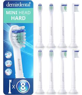 Demirdental Hx7048 Toothbrush Heads Mini Hard Compatible With 8 Count Pack Of 1 Us Version