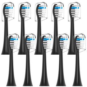 Dc-tb0506 Densecc Toothbrush Heads Compatible With Tao Clean Electric Black 10 Pack