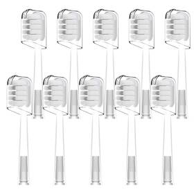 Ds-lfg0418 Densecc Toothbrush Heads Replacement Compatible 10 Count Pack Of 1 Transparent