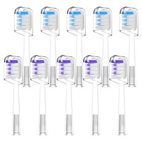 Ds-lfm0418 Densecc Toothbrush Heads Replacement Compatible 10 Count Pack Of 1 Transparent