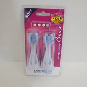 Dr-6043 Dental Revolution Professional 2 Soft Brush Replacements Refills Nip