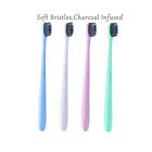 Dnt-2613 Allentian Charcoal Toothbrushes Soft Bpa Free Extra Toothbrush With Whe