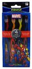 Dr Fresh Standing Toothbrush Marvel Heroes 4 Pk 0672935830504