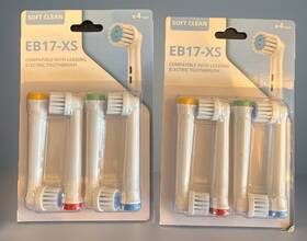 Eb17-x Eb17 X Standard Clean Toothbrush Head Replacements 2 Packs Of 4 New