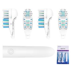 20230414wh2-4 Ebiefly 4x Spin Sensitive Toothbrush Dual Clean Cross Replacements Attachments Brush