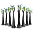 El6064bp8brush Senyum Diamond Clean Replacement Toothbrush Heads Black With 761895949668