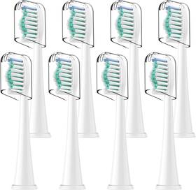 614-8p Elfin Toothbrush Heads For Philips Sonicare Replacement Brush With Protective Co
