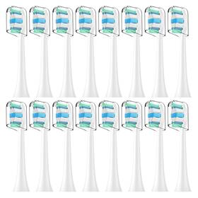 K046-9034p-16p-el Elfin Toothbrush Heads For Philips Sonicare Replacement Brush With Protective