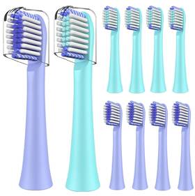 Ey-hbg0306 Ely Head Replacement Toothbrush Heads Compatible With 10 Count Pack Of 1 White