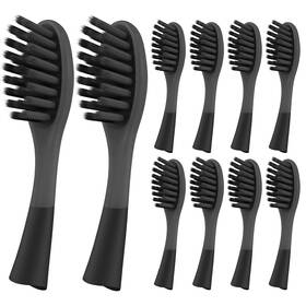 Qj-9t9y-woww Elyhead Replacement Toothbrush Heads Compatible With 10 Count Pack Of 1 White