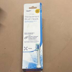 V11969b Equate Essential Brush Heads Medium Bristles Fits Philips Sonicare White
