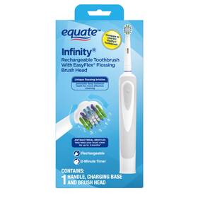 Viprb-303187382 Equate Infinity Rechargeable Electric Toothbrush With Replacement