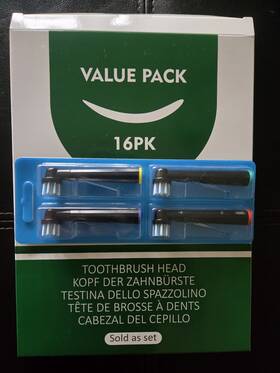 0806 Evatost 16 Pack Electric Toothbrush Replacement Heads Free Shipping