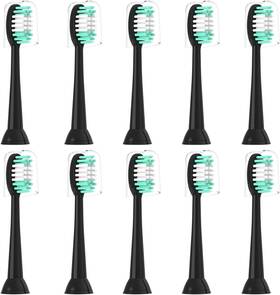 Everystep 313043739760 Replacement Toothbrush Heads Compatible With Aquasonic Black Series 10 Pack For