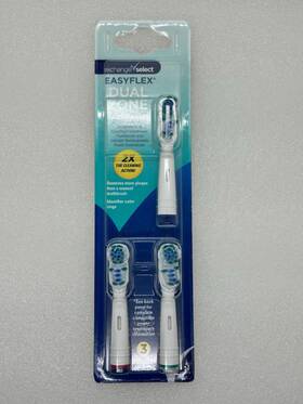 Exchange Select 614299028845 Easy Flex Dual Zone Replacement Brush Heads - 3