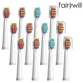Fw508 Fairywill 192802894458 12x Electric Sonic Toothbrush Head Soft Bristles For Fw507 Fw917
