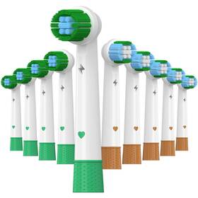Orb-5g5w Feihead Replacement Toothbrush Heads 10 Count Pack Of 1 5green 5wood