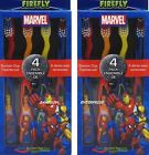 Firefly Lot Of 2 4 Packs Marvel Heroes Suction Cup Toothbrushes 658382228170