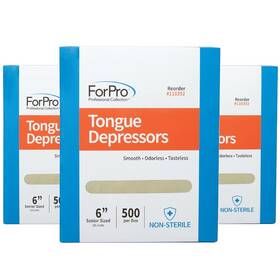 110405 Forpro Professional Collection Senior Tongue Depressors 500ct Pack Of 3