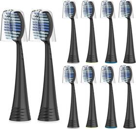 Frefeel 313103518502 Replacement Toothbrush Heads With Covers For Aquasonic Black Series Seris