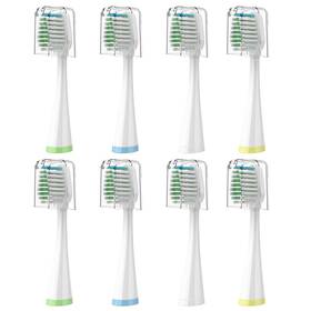 Frefeel 765151232402 Brush Heads For Smile Bright Platinum Toothbrush Soft Bristles 8-pack With