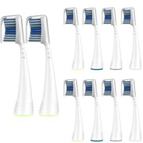 As03 Frefeel 10 Pack Replacement Toothbrush Heads With Covers For Aquasonic Black Series