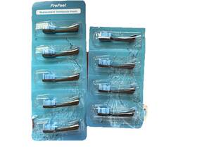 Cc02-b10 Frefeel Replacement Brush Toothbrush Heads Brand New Sealed Black Set 9 Oral-b