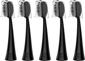 Fremouth 445010953978 Replacement Toothbrush Heads With Covers For Burst 5 Count Black