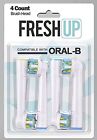Fresh Up Oral-b Floss Action Generic Replacement Toothbrush Heads Oral B New 722197206712