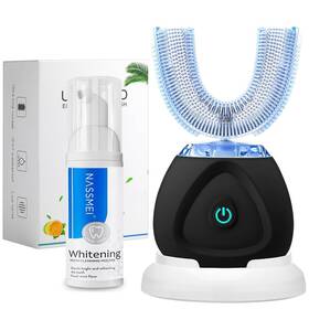 Fulya 730198242349 Automatic Toothbrush With Teeth Whitening 1 Count Pack Of White