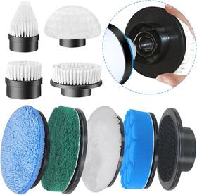 Goslmyy 744110026016 Replaceable Brush Heads Set 9 Pack For Electric Spin Scrubber Cord