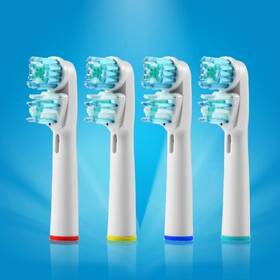 Grandiosi 748515170343 Replacement Brush Heads Compatible With 4 Count Pack Of 1 White
