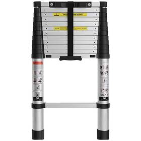 Me38pl Grefinity 12.5 Ft Aluminum Telescoping Ladder One Button Silver