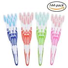 Gs144mj Individually Wrapped Disposable Toothbrushes Regular Size Head 787893599599