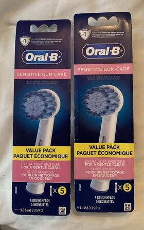 Gum 069055140253 2 Packs Of 5 Each Oral B Sensitive Care Replacement Heads