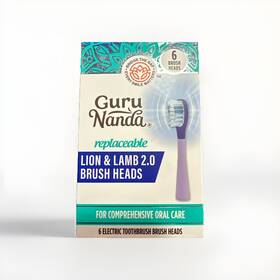 Guru Nanda 810051087062 Durable Lion And Lamb 2.0 Replacement Brush Head 6-pack -