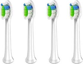 Hanasco 784879486928 Toothbrush Heads Pack Of 4 White