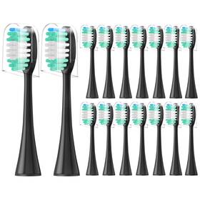 Harobey 611834321638 Toothbrush Heads 16 Pack Compatible With Aquasonic Black Series Vibe