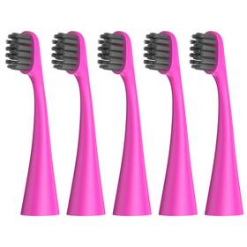 Harobey 611834322444 Replacement Toothbrush Heads Compatiable 1 Count Pack Of 5 Pink