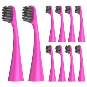 Harobey 611834322451 Replacement Toothbrush Heads Compatiable 1 Count Pack Of 10 Pink