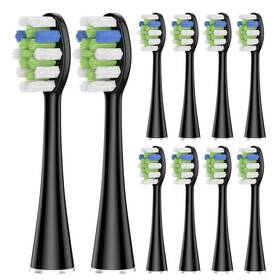 Harobey 611834324424 Replacement Brush Heads 10 Pack Compatible With Aquasonic Black Series Vibe