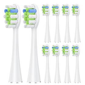 Harobey 611834324448 Brush Heads 10 Pack Compatible With Aquasonic Black Series Vibe Blac