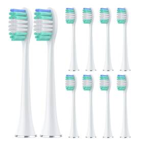 Harobey 611834324639 Replacement Toothbrush Heads 10 Pack 1 Count Of White