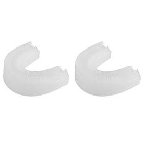 Heallily R1040k10189e6 2pcs U Shaped Toothbrush Head Silicone Automatic 1 Count Pack Of White