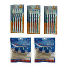 Health Smart 15 Medium Bristes Toothbrushes 120 Count Floss Picks Waxed Nylon 818159011200