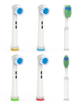 Helalkit Oral-b-tb-250122 Both Rotating And Oscillating Replacement 1 Count Pack Of 6 White