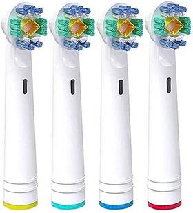 538618 Hippie Hype Replacement Brush Heads For Oral-b Toothbrush Compatible With Braun 3d White